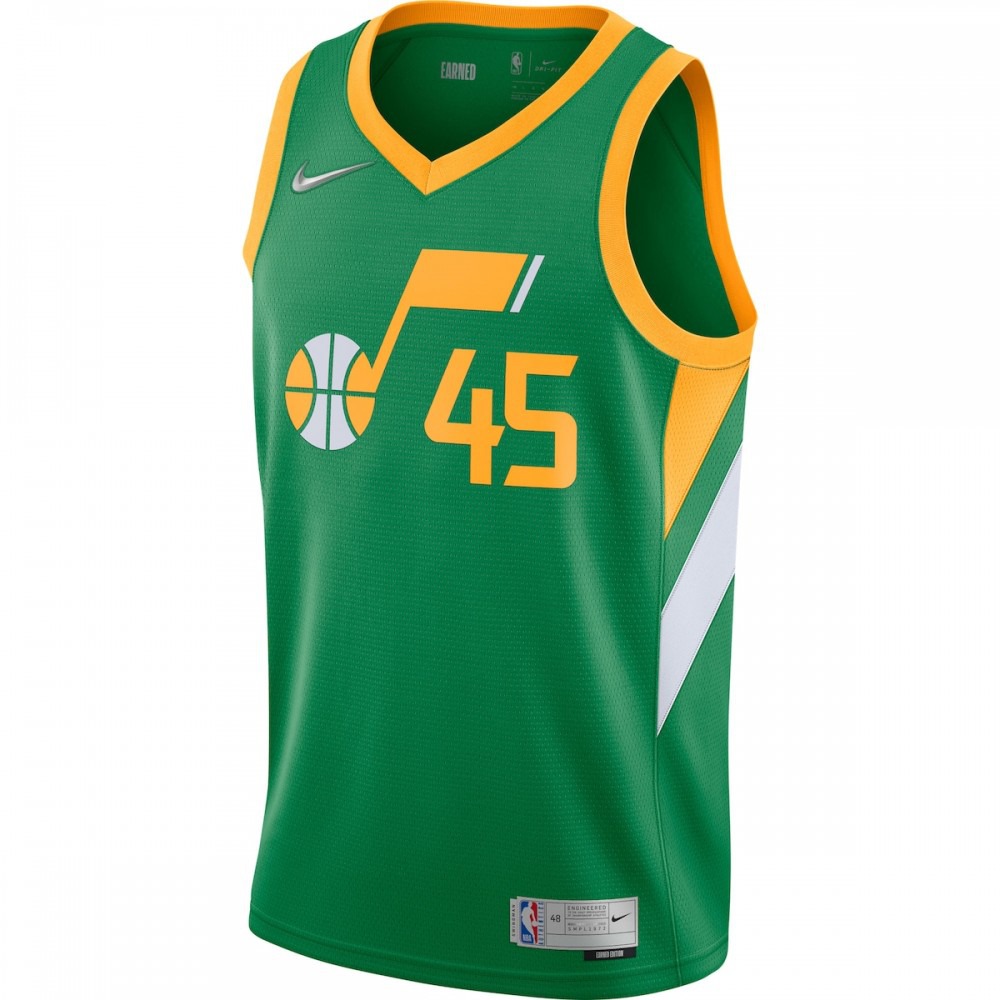Donovan Mitchell Utah Jazz 2020/21 Swingman Player Jersey Green - Earned Edition-Pro Kit Vault | Brand New 26/27 Sports Jerseys